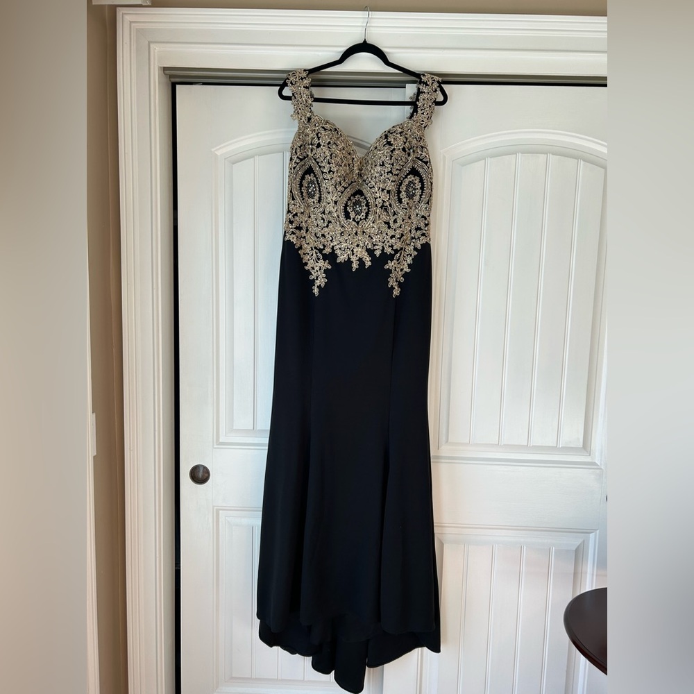 EVA USA Long Off Shoulder Fitted Mermaid style Formal Dress